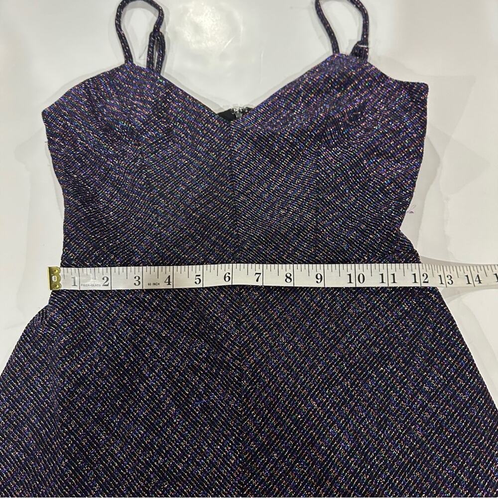 Cosmopolitan x Dress The Population Trista Metallic‎ Violet Multi Dress Size S - Picture 14 of 16
